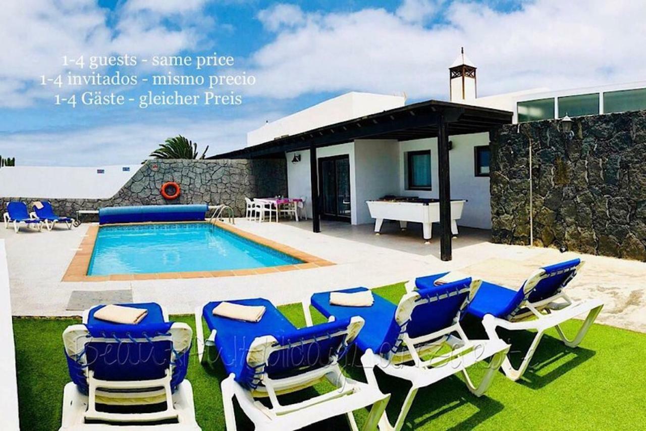 Villa Neptuno With Private Pool, Sea View, Sat-Tv & Free Wifi Playa Blanca  Exteriör bild